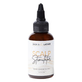 Bask & Lather scalp stimulator bottle pour shows mint-rosemary blend for hair vitality