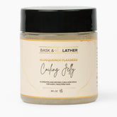 Bask & Lather Aloequench bottle front view for hydrated, frizz-free curls