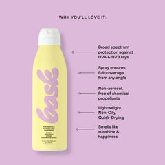 Bask Suncare 360-degree spray for coverage from any angle.