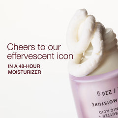 Champagne Toast cream packaging highlights eco-friendly recycled plastic