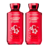 Bath & Body Works Japanese Cherry Blossom body wash bottle front with iconic scent for daily freshness.