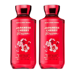 Bath & Body Works Japanese Cherry Blossom body wash bottle front with iconic scent for daily freshness.