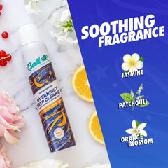 Batiste charcoal-baking soda ingredients graphic highlights cleansing power.