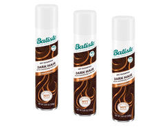 Batiste Dry Shampoo bottle for quick root refresh on dark hair.