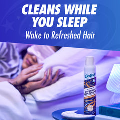 Batiste Overnight Deep Cleanse spray-action demonstrates overnight refresh.