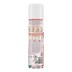 Batiste Rose Gold spray application demonstrates quick roots refresh with no water.
