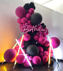 BAUANOOY latex balloon close-up showing smooth surface for premium look