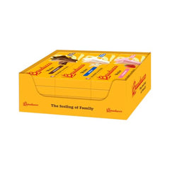 Bauducco wafer cookies vanilla-cream-sandwich: smooth vanilla cream between delicate wafers