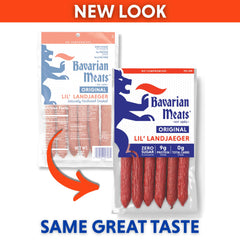 Lil’ Landjaeger beef-pork blend highlights premium ingredients for a protein-rich snack
