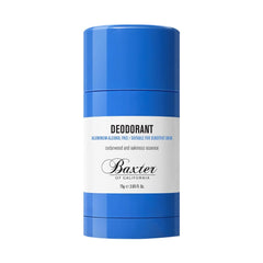 Baxter of California deodorant clear stick cedarwood and oakmoss for odor control.