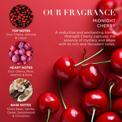 Baylis & Harding Midnight Cherry hand and body lotion for moisturized skin.