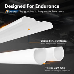 BBOUNDER linkable shop lights connect up to four fixtures for seamless brightness