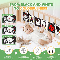 BBWOO soft Montessori visual book promotes focus and sensory play.