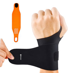 Bchois wrist brace close-up showing massage bumps for targeted wrist relief.