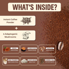 Bcuelov Mushroom Coffee with MCT oil emulsifies for balanced energy.