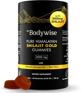 Be Bodywise Gold Shilajit Gummies packaging signaling daily energy and convenience.
