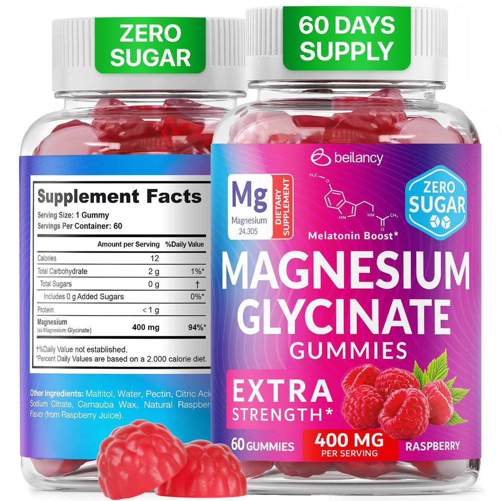 BE&LANCY Magnesium Glycinate Gummies bottle for daily support