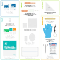 Be Smart Get Prepared adhesive bandages in a variety for quick treatment of minor injuries.