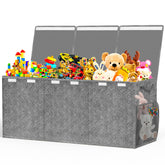 Beadsky extra-large toy box with lids keeps toys dust-free and accessible.
