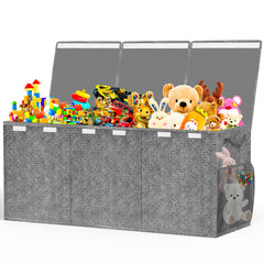 Beadsky extra-large toy box with lids keeps toys dust-free and accessible.
