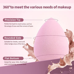 BEAKEY latex-free sponges gentle on skin for sensitive users and various foundations
