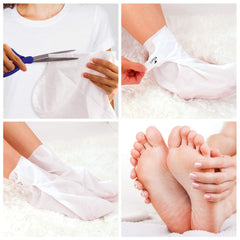 Bealuz foot peel application scene demonstrates simple use