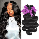 Beanatasha Brazilian hair bundles 16-inch body wave for a full look.