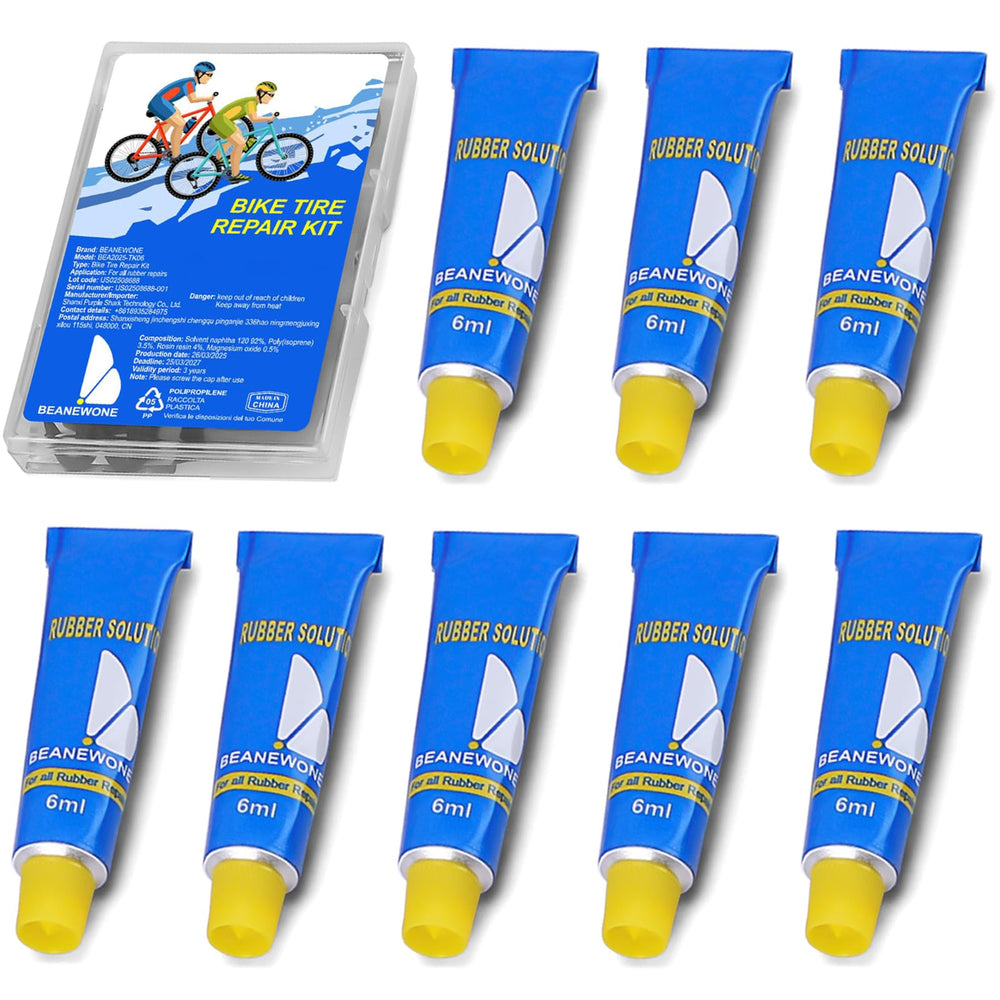 Beanewone tire repair glue refill box with eight tubes for puncture fixes