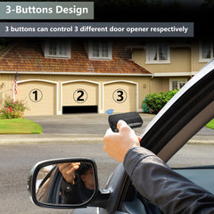 BeanKOneal remote clipped to car sun visor