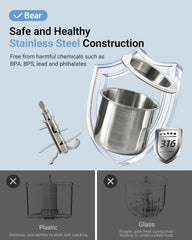 Bear NutriEase 3D-floating blades detail ultra-smooth puree capability.