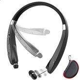 Beartwo foldable headset shown with compact carry case for travel.