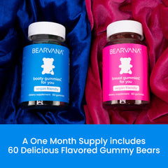BEARVANA Peach Support bottle highlighting herbal blend for daily wellness