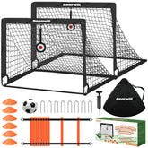 Bearwill backyard set of two 4x3ft goals for backyard practice.