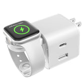 BeaSaf 36W charger block with built-in Apple Watch charger for multi-device charging.