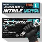 Beastek 8mil heavy-duty nitrile gloves protecting hands in tough tasks