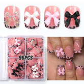 BEAWTH leopard french tip nails on hand for a chic at-home manicure