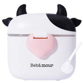 Bebamour baby formula dispenser on the go with secure lid for travel