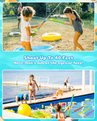 BebouToye water gun showing 115 ml capacity for fewer refills.
