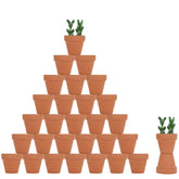 Becory 32pcs mini terracotta pot with 2in opening for neat succulent displays
