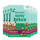 Beech-Nut Oaty Bites mixed berry pack: ideal for on-the-go self-feeding.