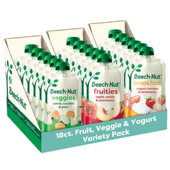 Beech-Nut variety pack packshot showing three blends for babies and toddlers