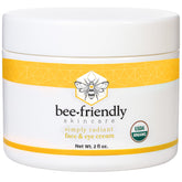 BeeFriendly face-eye-cream bottle shows lightweight hydration for the face