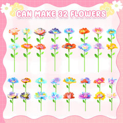 Beefunni flower centers and stems shown for sturdy construction and longer-lasting crafts.