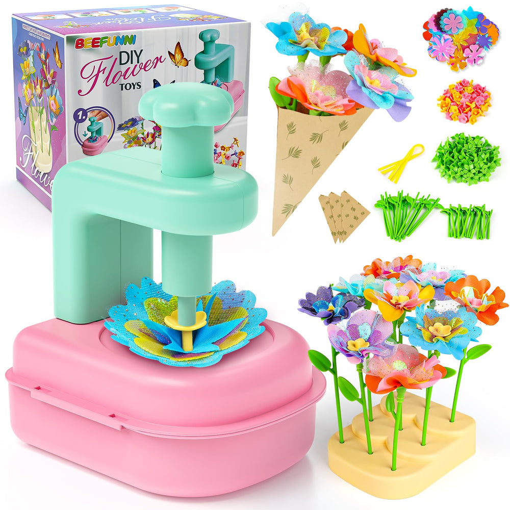 Beefunni flower bouquet kit assembly tool for kids improves precision and coordination.