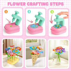 Beefunni flower bouquet kit stems providing sturdy craft structure.