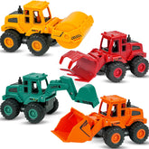 Beestech excavator toy for toddlers, friction-powered digging play outdoors.