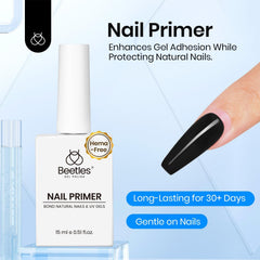 Beetles Base-Coat foundation with tacky layer enables seamless layering.