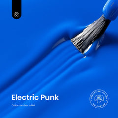 Beetles Blue Gel Nail Polish Electric Punk swatches showing rich blue shade