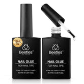 Beetles Gel Nail Glue bottle close-up showing strong hold for DIY nails.