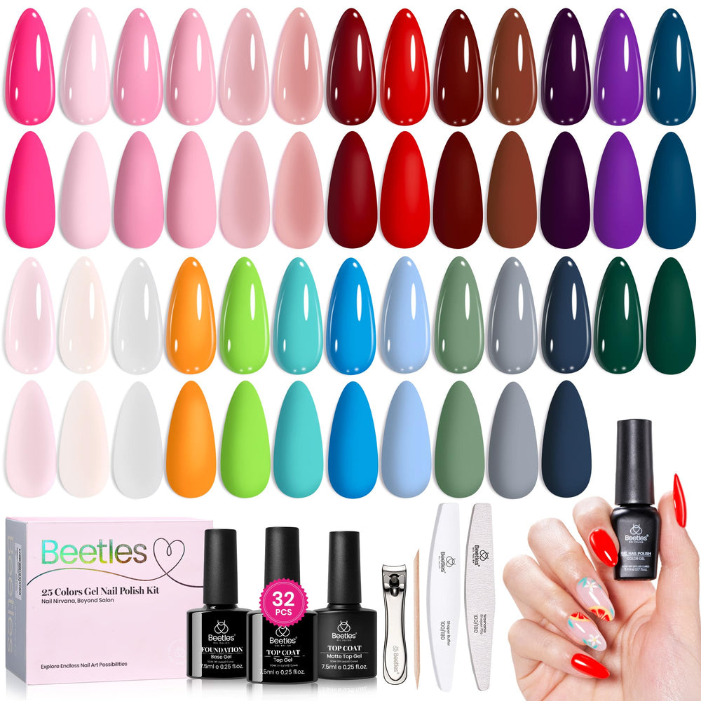 Beetles Gel Polish Fourfold Grace colors display for year-round manicure ideas